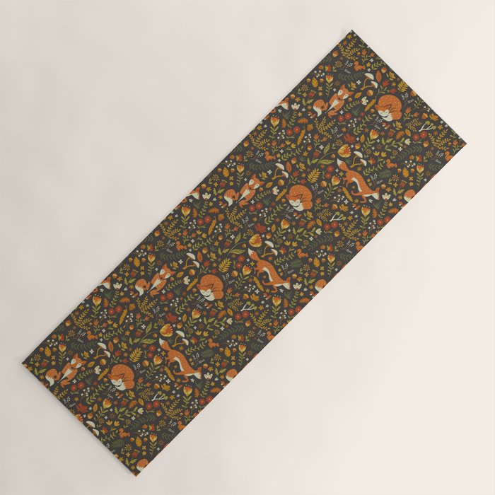 Fox in an Autumn Garden Yoga Mat Gallery Image 1