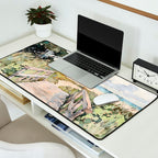 Boardwalk to the Sea Watercolor  Desk Mat Gallery Image 2