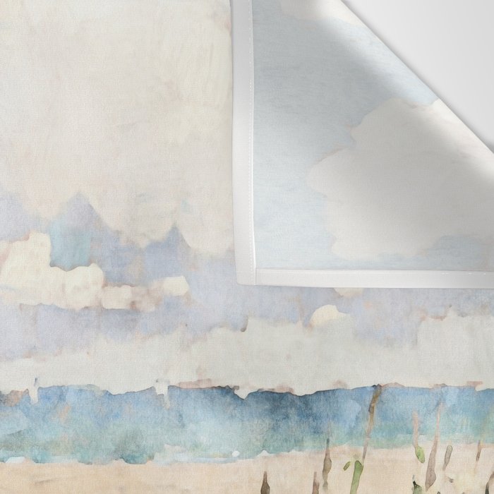 Boardwalk to the Sea Watercolor  Wall Tapestry Gallery Image 3