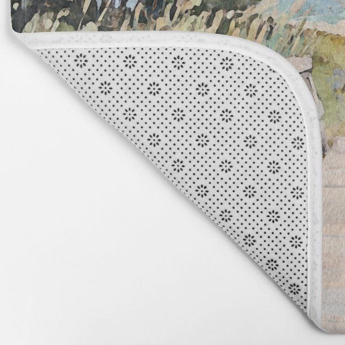 Boardwalk to the Sea Watercolor  Bath Mat Gallery Image 2