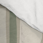 Mid Century Modern Geometric Pattern 176 Sage Green and Beige Comforter Gallery Image 4