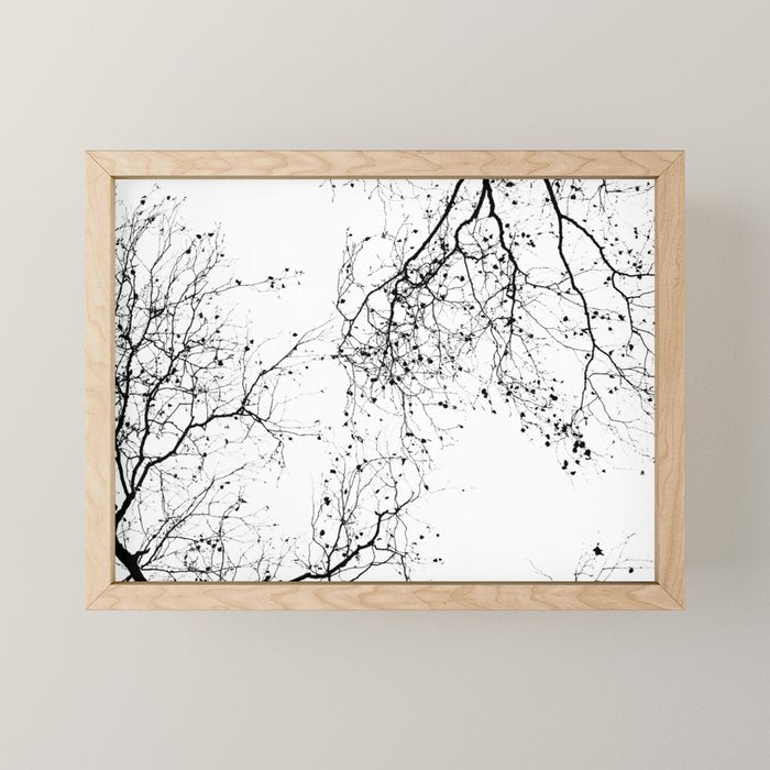 BLACK BRANCHES 2 Mini Art Print Gallery Image 1