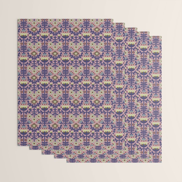 Playful Folk Floral Wrapping Paper Gallery Image 3