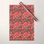 red garden Wrapping Paper Gallery Image 1