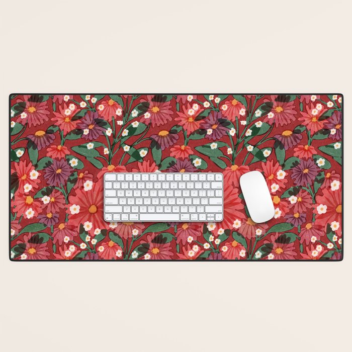 red garden Desk Mat Gallery Image 1