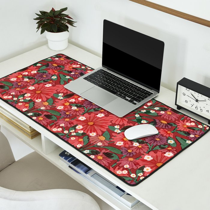 red garden Desk Mat Gallery Image 2