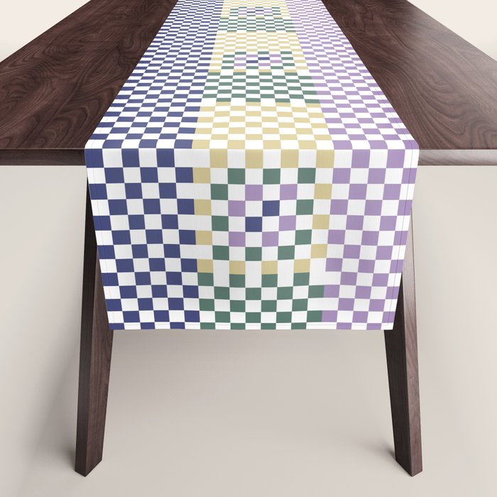 Bold colors block grid A Table Runner Gallery Image 1