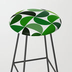 Mid century modern geometric Green  Stool Gallery Image 2