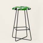 Mid century modern geometric Green  Stool Gallery Image 1