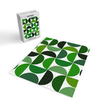 Mid century modern geometric Green  Jigsaw Puzzle Gallery Image 2