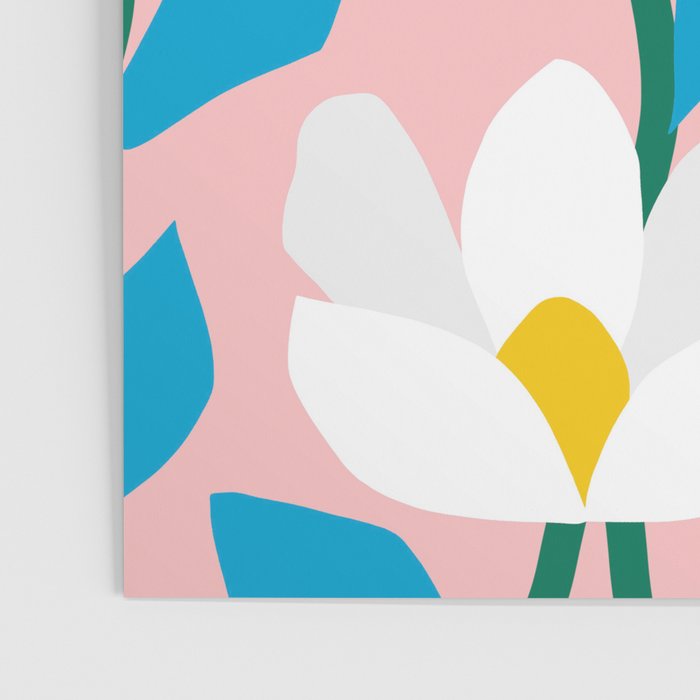 White Spring Florals Poster Gallery Image 3