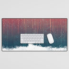Meteor Rain (light version) Desk Mat Gallery Image 1