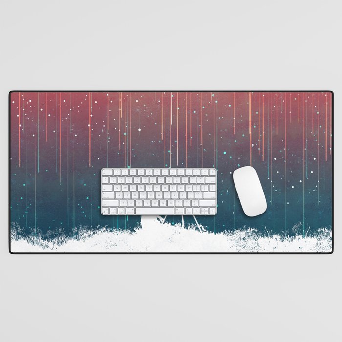 Meteor Rain (light version) Desk Mat Gallery Image 1