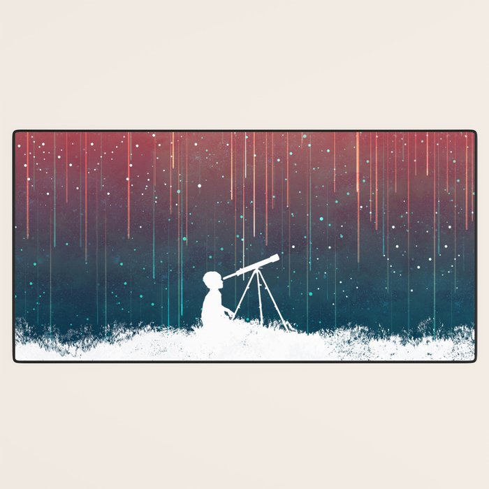 Meteor Rain (light version) Desk Mat Gallery Image 3