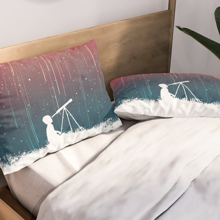 Meteor Rain (light version) Pillow Sham Gallery Image 2