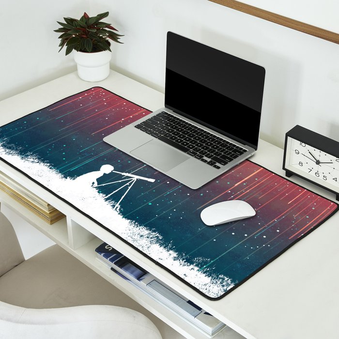 Meteor Rain (light version) Desk Mat Gallery Image 2