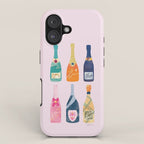 Champagne Bottles - Pink Ver. iPhone Case Gallery Image 1