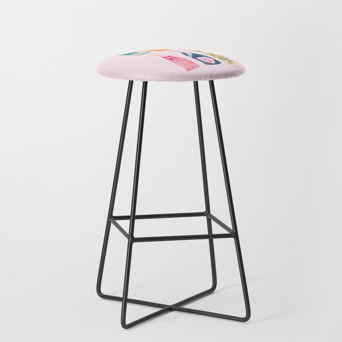 Champagne Bottles - Pink Ver. Stool Gallery Image 1