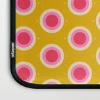 Geometric Mid century Modern Yellow Abstract Laptop Sleeve Gallery Image 3