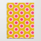 Geometric Mid century Modern Yellow Abstract Notebook Gallery Image 4