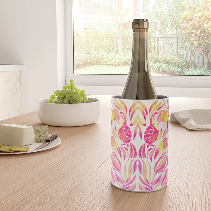 Tropical Toucans - Pink & Melon OmbrÃ© Wine Chiller Gallery Image 4