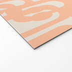 Peach Mid Century Modern Loop Pattern Welcome Mat Gallery Image 2