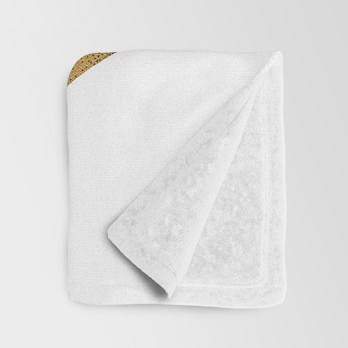 Hexed Enigma NOODDOOD Painting (GOLD DOESN'T PRINT SHINY) Throw Blanket Gallery Image 3
