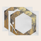 Hexed Enigma NOODDOOD Painting (GOLD DOESN'T PRINT SHINY) Placemat Gallery Image 1