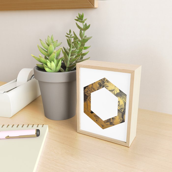 Hexed Enigma NOODDOOD Painting (GOLD DOESN'T PRINT SHINY) Mini Art Print Gallery Image 2