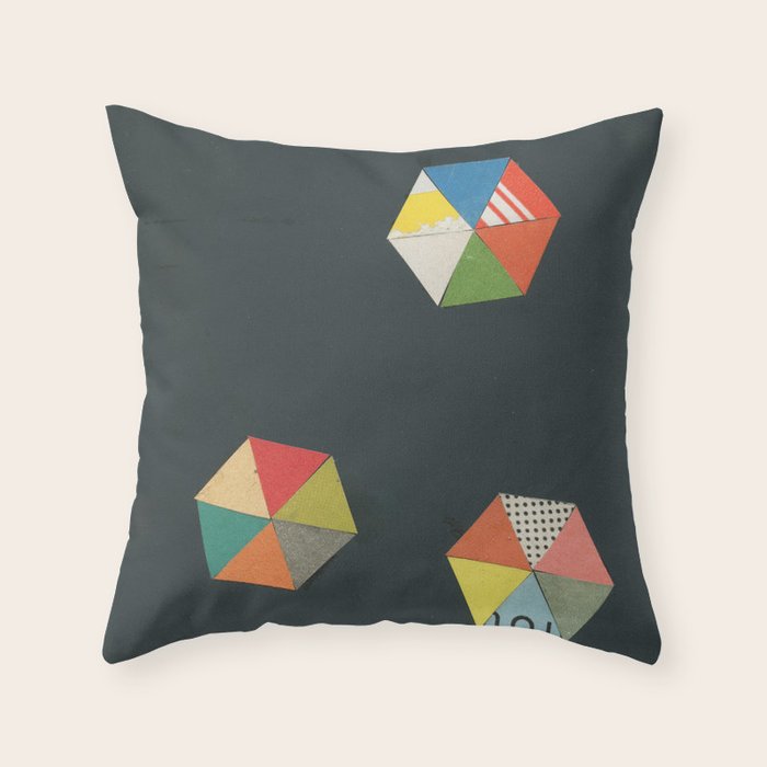 Paper Shapes Throw Pillow Gallery Image 1