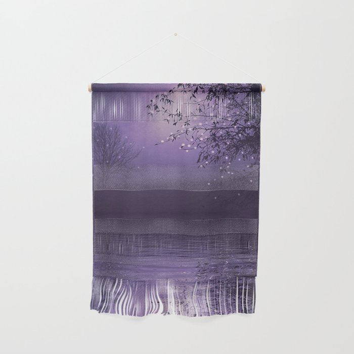 SONG OF THE NIGHTBIRD - LAVENDER Wall Hanging Gallery Image 1