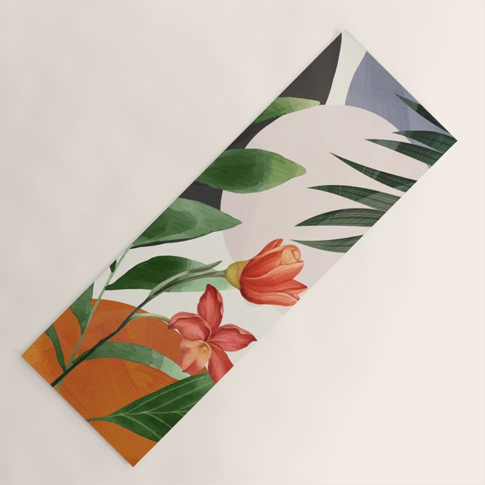 Abstract Tropical Art 12 Yoga Mat Gallery Image 1