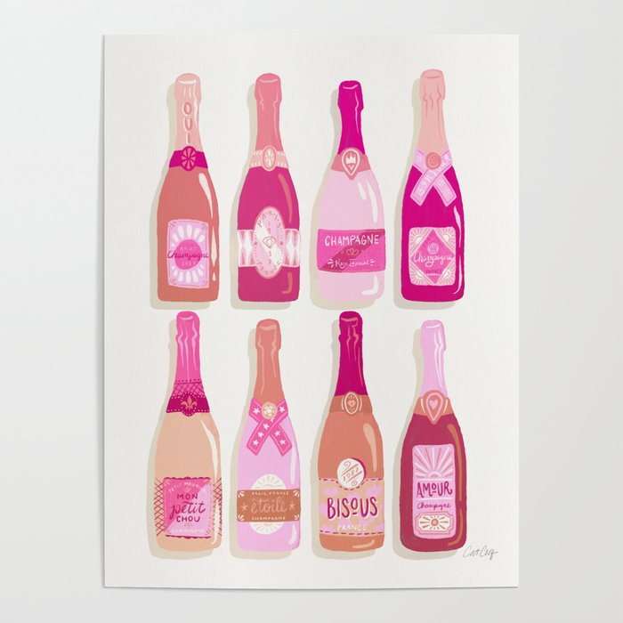 French Champagne Collection - Pink Poster Gallery Image 4