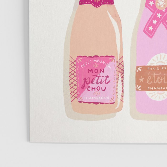 French Champagne Collection - Pink Poster Gallery Image 3