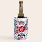 Floral moth painting Wine Chiller Gallery Image 3