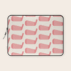 Golf Club Head Vintage Pattern (Beige/Pink) Laptop Sleeve Gallery Image 1