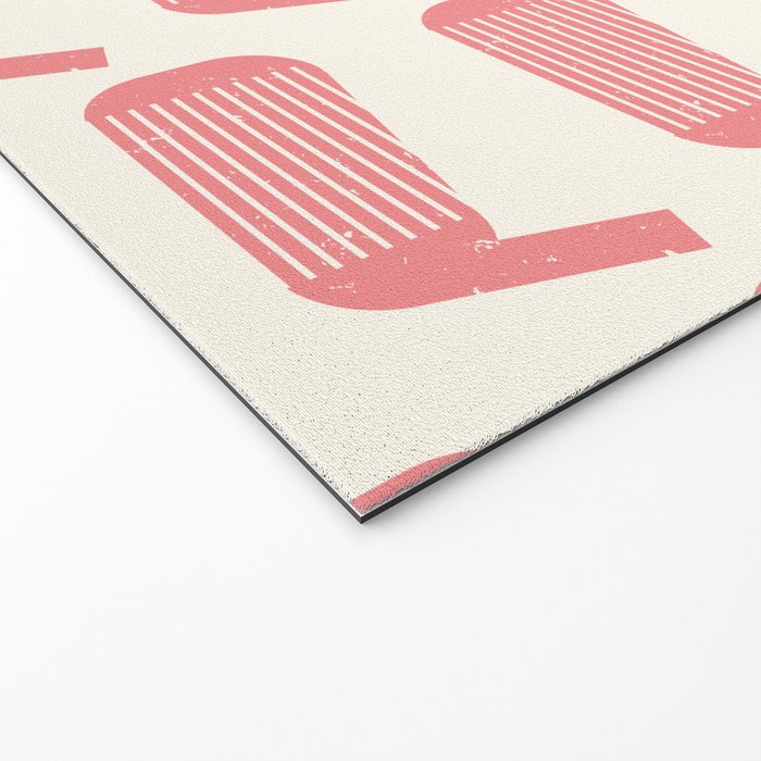 Golf Club Head Vintage Pattern (Beige/Pink) Welcome Mat Gallery Image 2