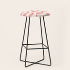 Golf Club Head Vintage Pattern (Beige/Pink) Stool Gallery Image 1