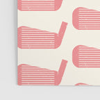 Golf Club Head Vintage Pattern (Beige/Pink) Poster Gallery Image 3