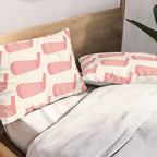 Golf Club Head Vintage Pattern (Beige/Pink) Pillow Sham Gallery Image 2
