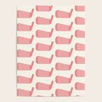 Golf Club Head Vintage Pattern (Beige/Pink) Poster Gallery Image 4