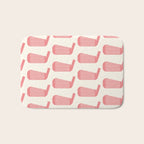 Golf Club Head Vintage Pattern (Beige/Pink) Bath Mat Gallery Image 1