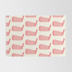 Golf Club Head Vintage Pattern (Beige/Pink) Rug Gallery Image 2