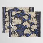 Klimts always blooming good mood deep black Placemat Gallery Image 1