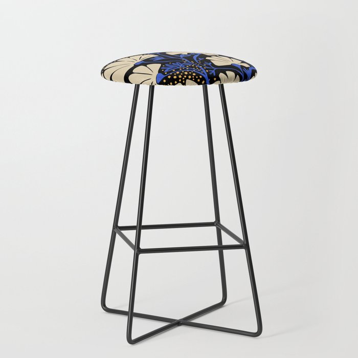 Klimts always blooming good mood deep black Stool Gallery Image 1