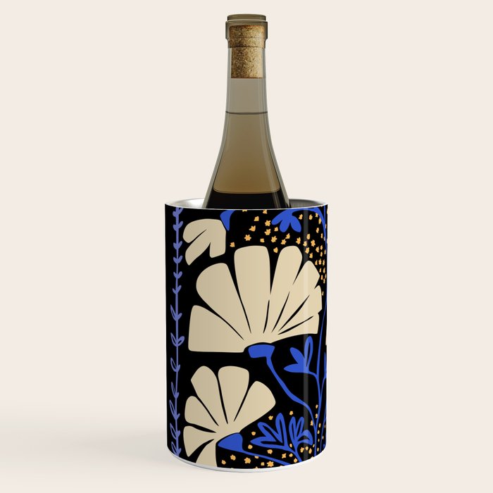 Klimts always blooming good mood deep black Wine Chiller Gallery Image 2