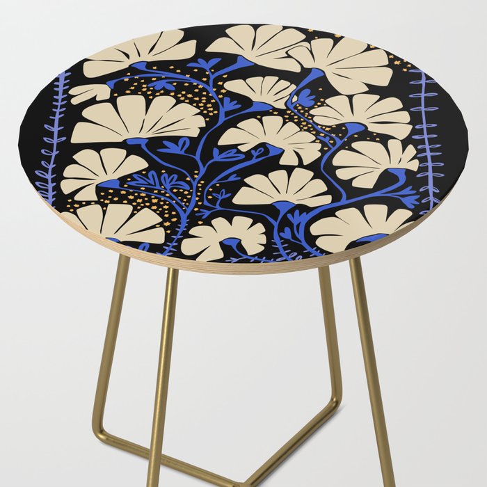 Klimts always blooming good mood deep black Side Table Gallery Image 2