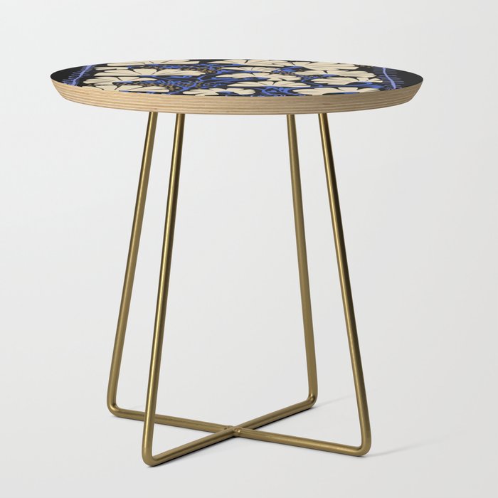 Klimts always blooming good mood deep black Side Table Gallery Image 1