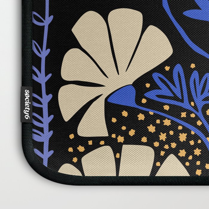 Klimts always blooming good mood deep black Laptop Sleeve Gallery Image 3