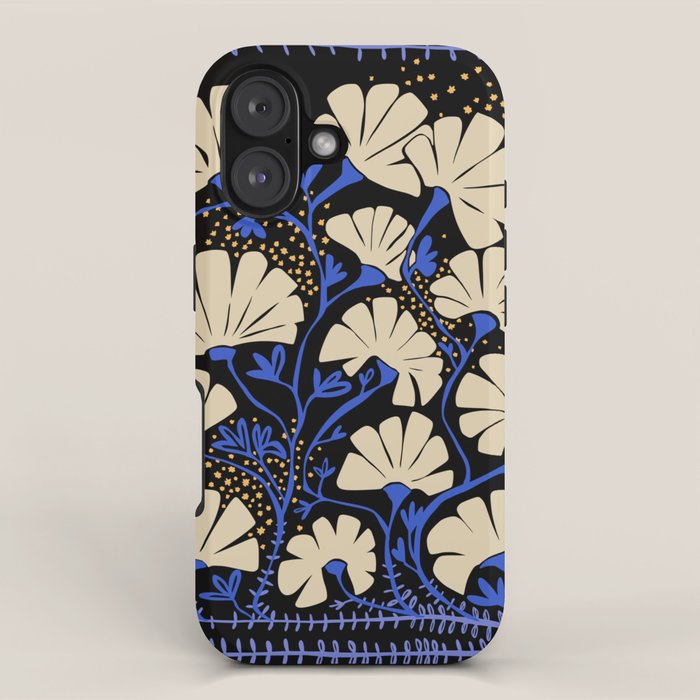 Klimts always blooming good mood deep black iPhone Case Gallery Image 1